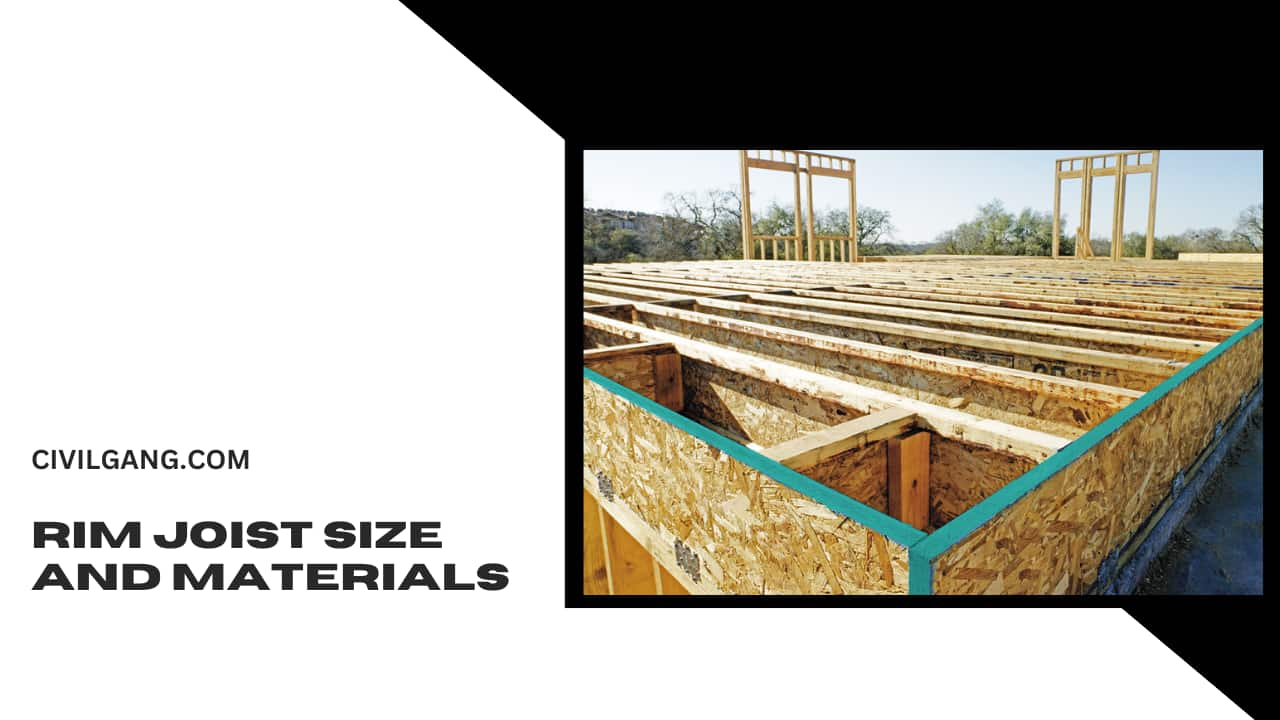 Rim Joist Size and Materials