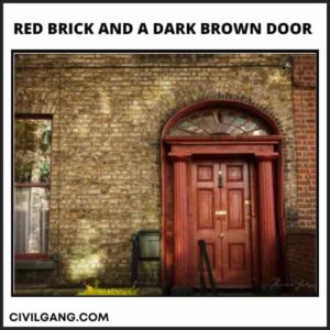 Red Brick and a Dark Brown Door