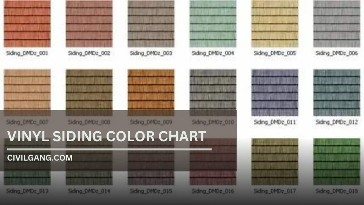 Vinyl Siding Color Chart