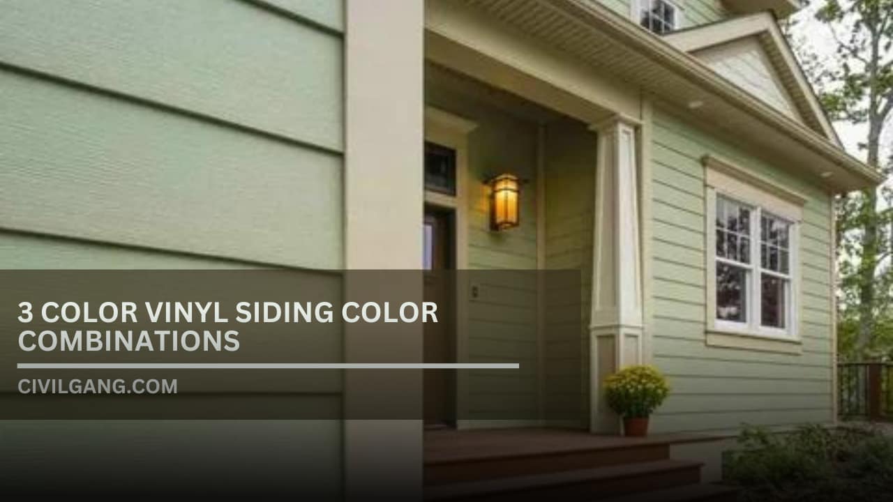 3 Color Vinyl Siding Color Combinations: