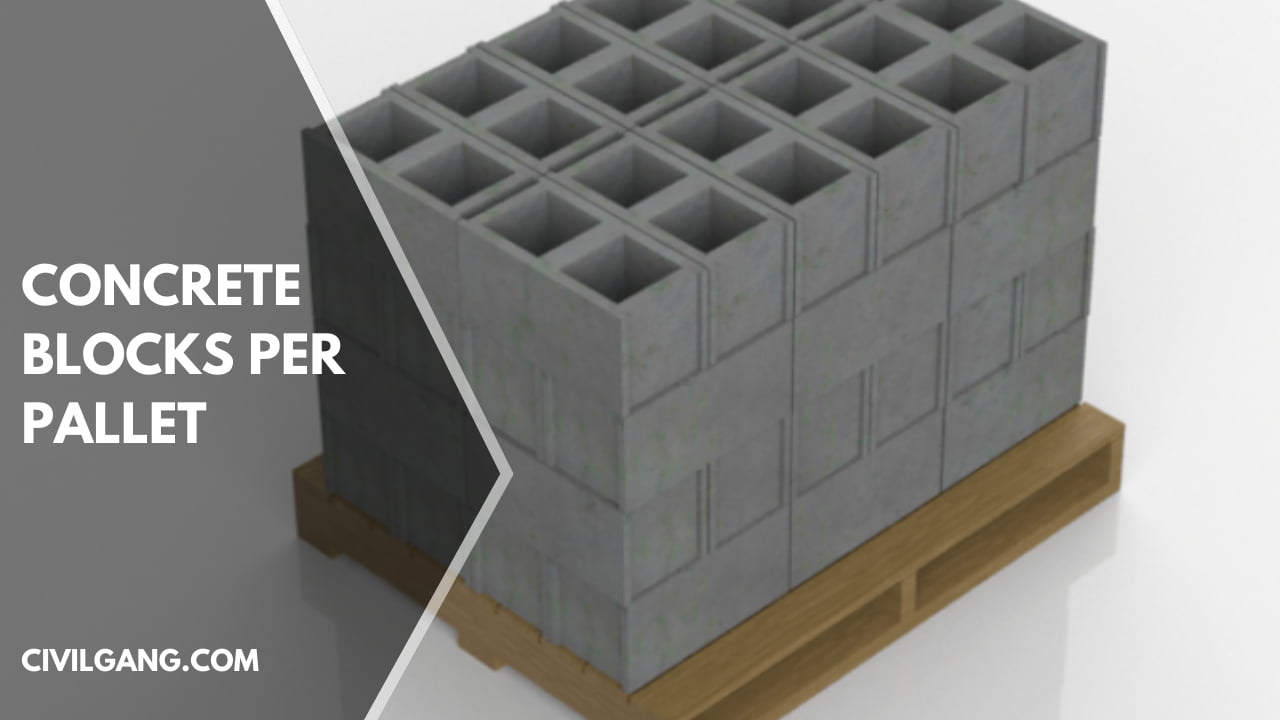 Concrete blocks per pallet