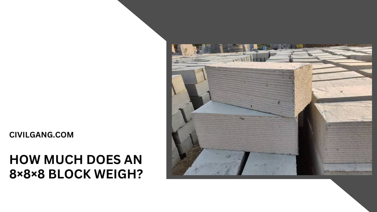 How Much Does an 8×8×8 Block Weigh?