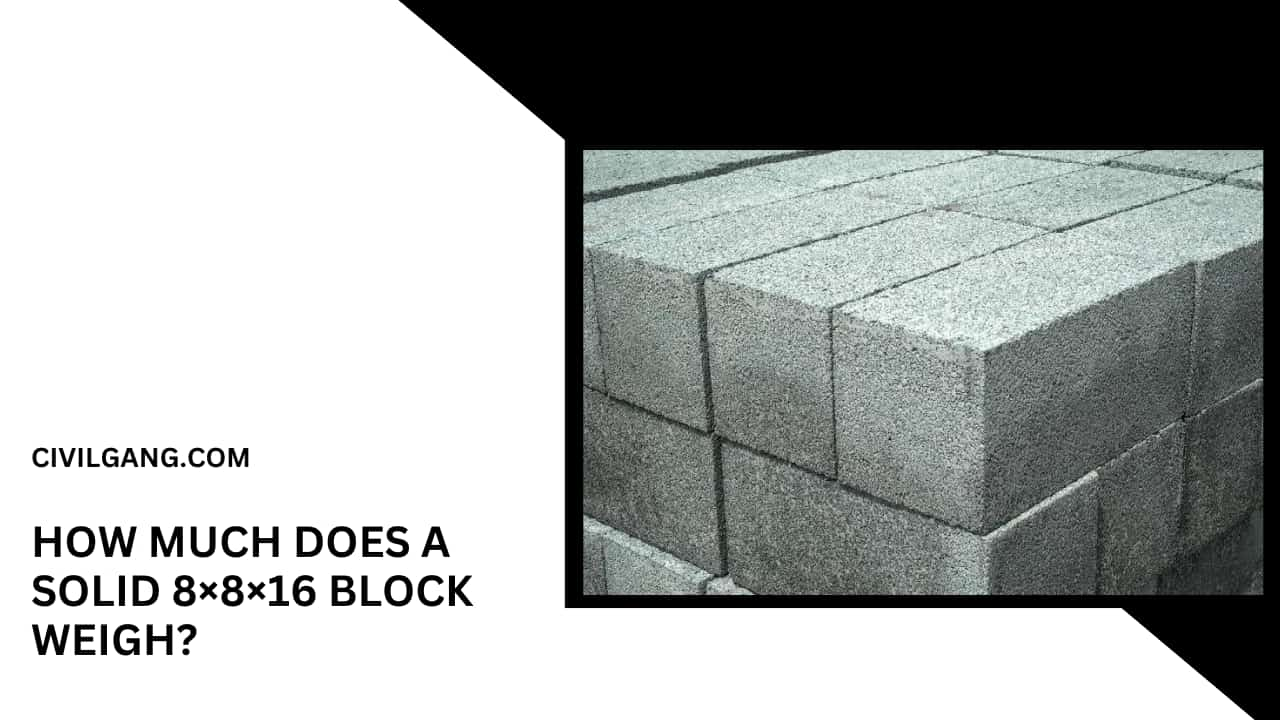 How Much Does a Solid 8×8×16 Block Weigh?