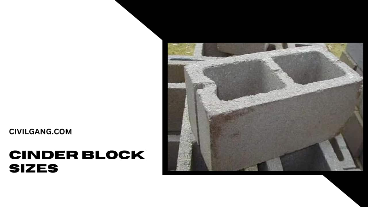 Cinder Block Sizes