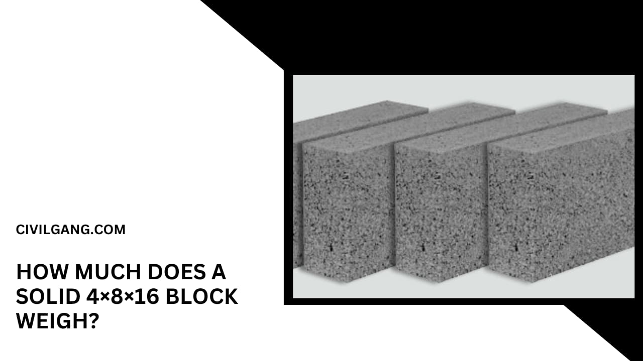 How Much Does a Solid 4×8×16 Block Weigh?