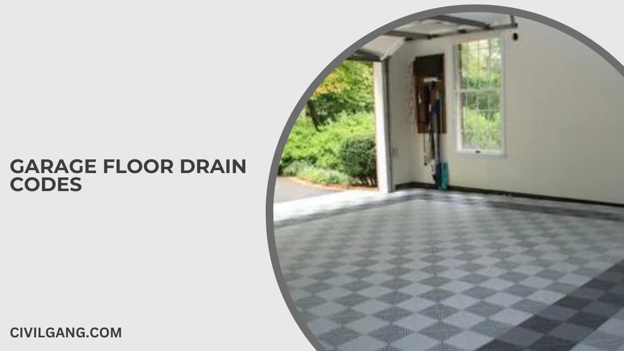 Garage Floor Drain Codes