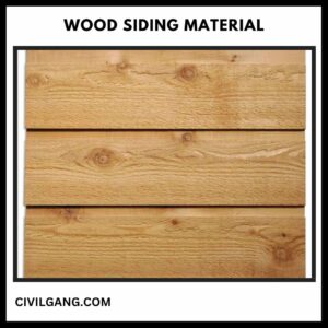 Wood Siding Material