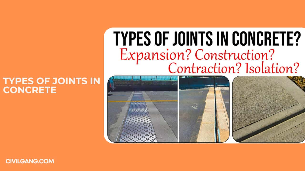 Types of Joints in Concrete