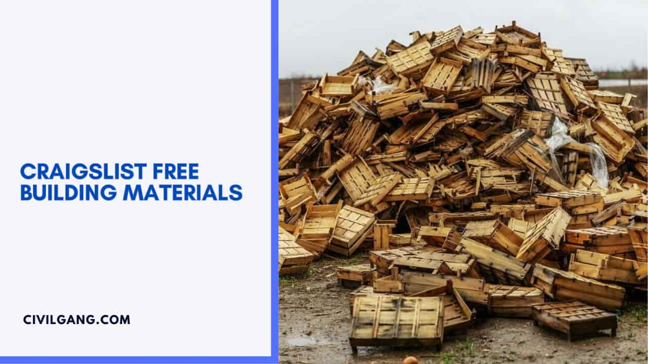 Craigslist Free Building Materials