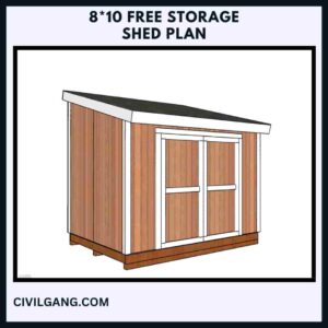 8*10 Free Storage Shed Plan