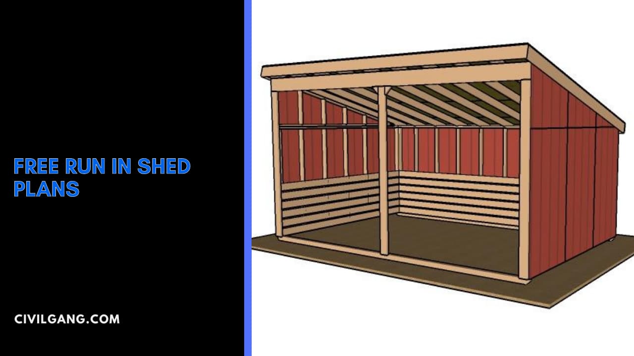 Free Run in Shed Plans