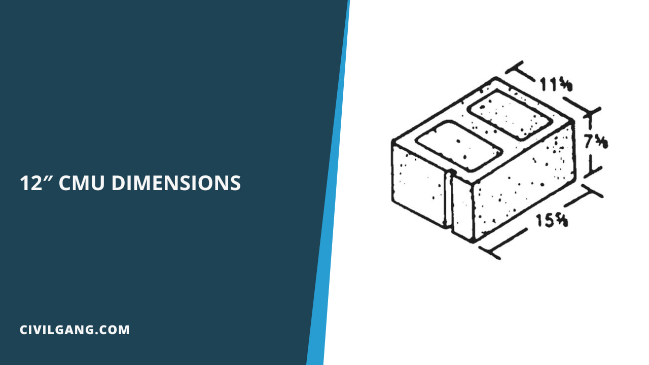 12″ Cmu Dimensions