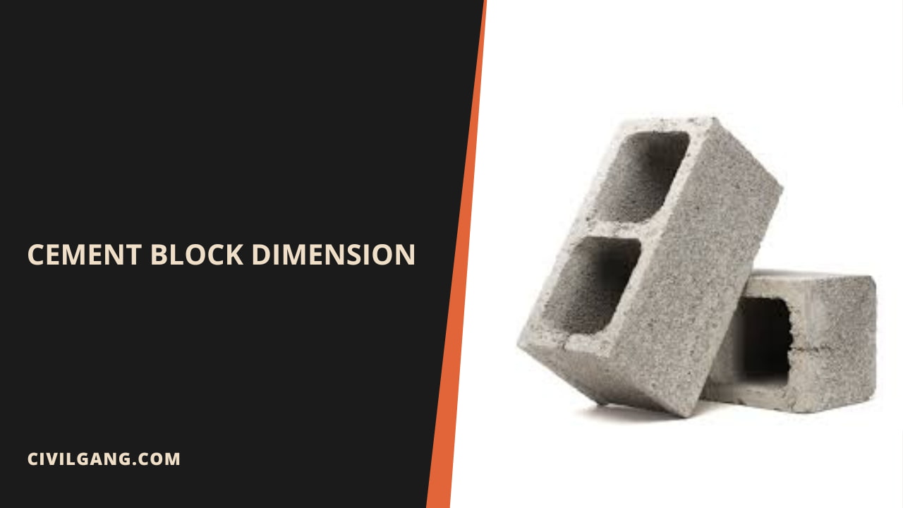 Cement Block Dimension