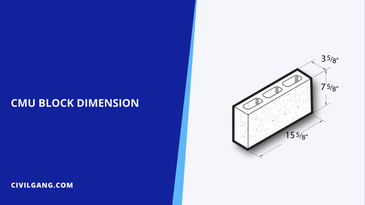 Cmu Block Dimension