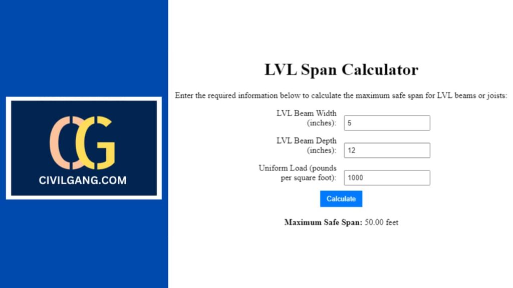 lvl span calculator